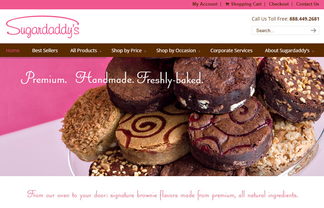 Sugardaddy's Website Design